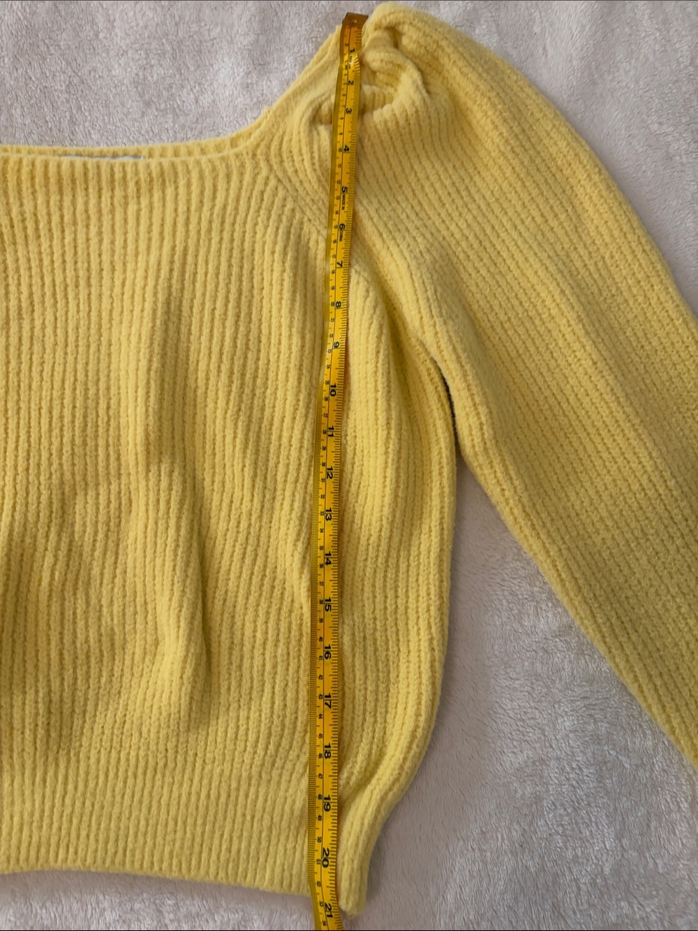 Sunny Square-Neck Ribbed Sweater - Picture 5 of 7